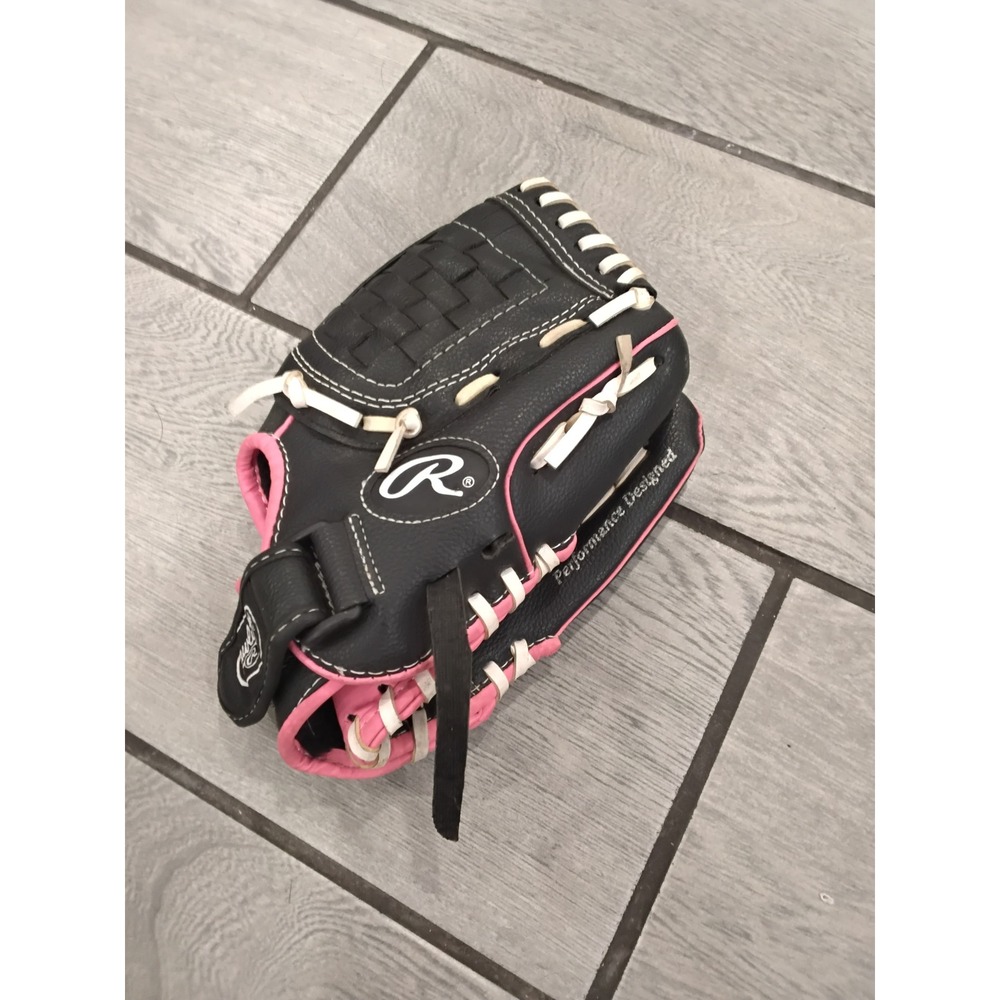 Rawlings Players Series 10.5 Inch Youth Baseball Glove‎ Black Pink PL105PW
